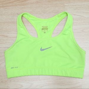 Nike Neon Yellow Sports Bra